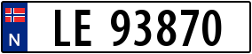 Truck License Plate